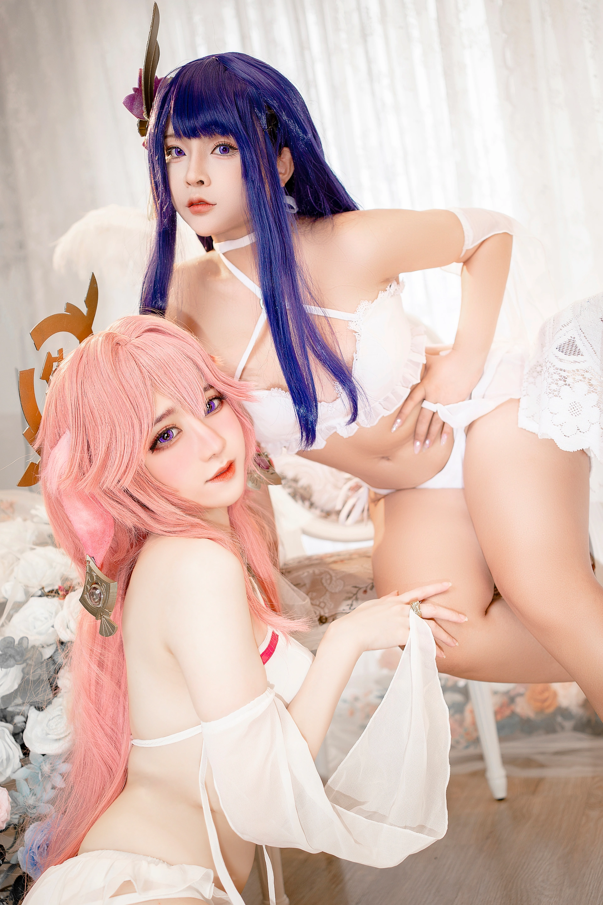 Sayo Momo – NO.024 &Sally Dorasnow - Raiden Yae 1